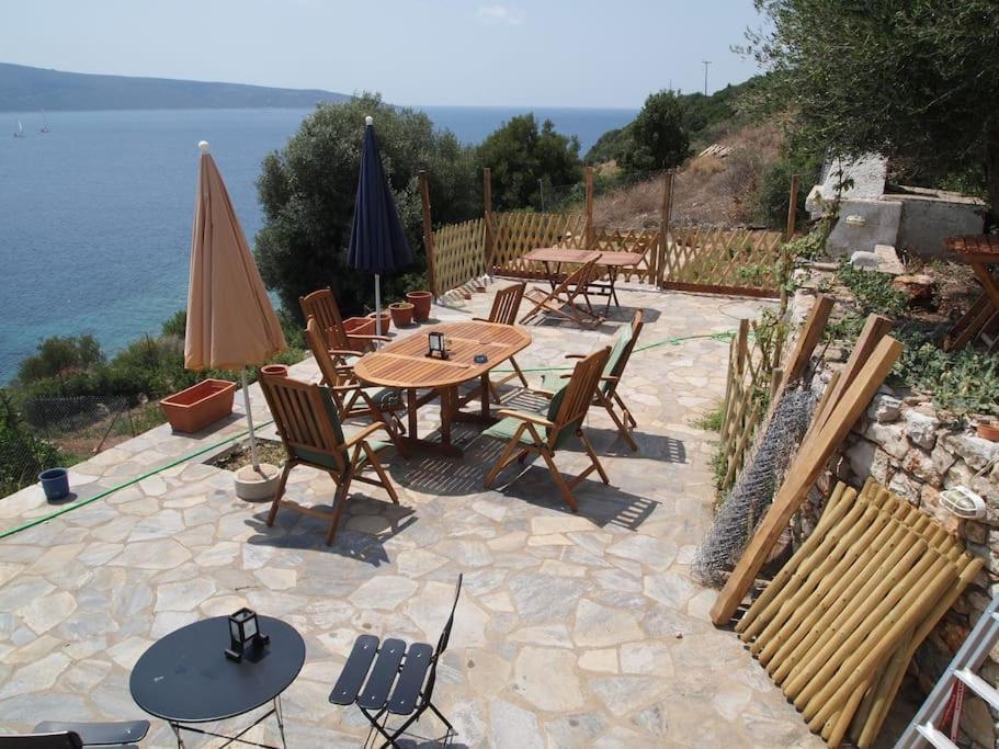 Villa With Breathtaking Views And Private Beach Agios Dimitrios  Екстер'єр фото